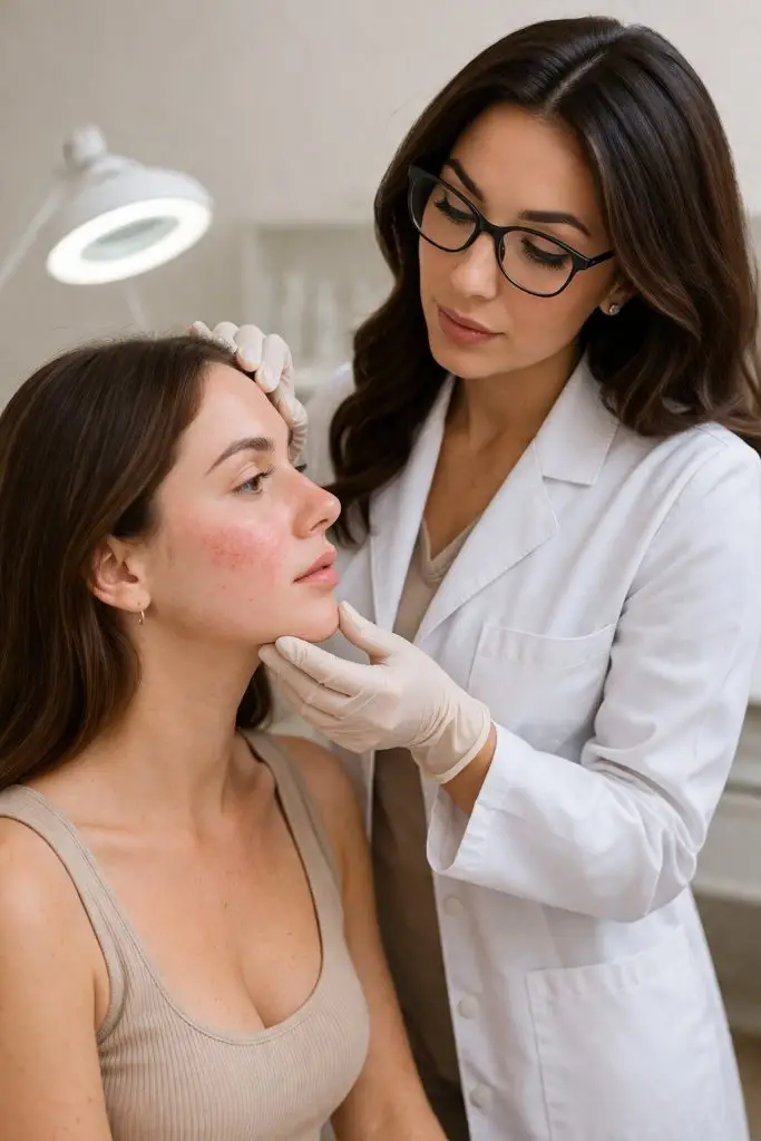 Симптомы и признаки розацеа