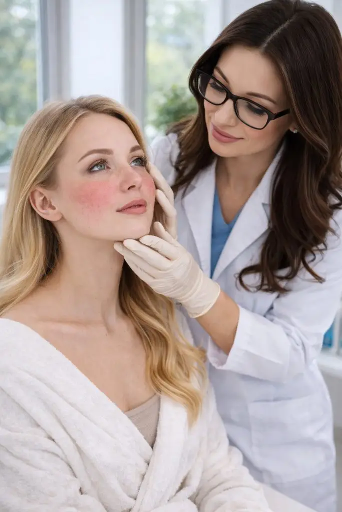 Как проводится диагностика розацеа